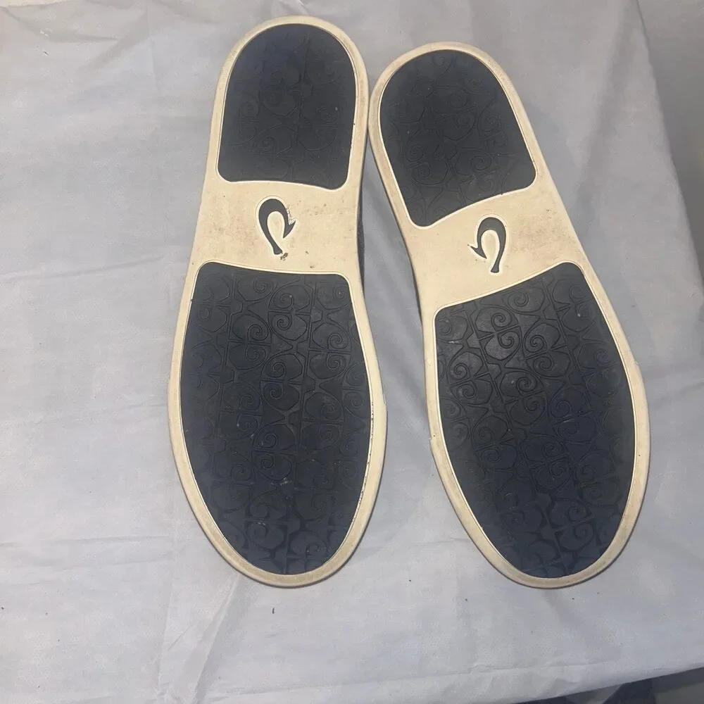 Olukai blue mesh loafers slip on size 8 ￼